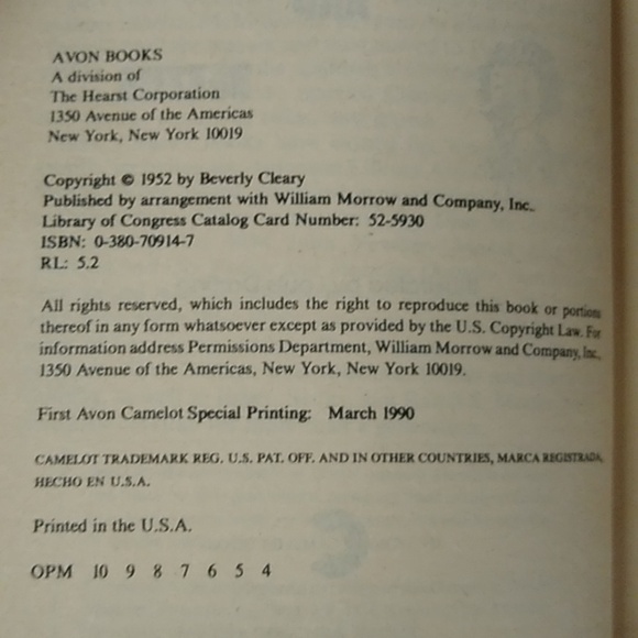 Henry Beezus Beverly Cleary Children's Chapter Book Junior Fiction Homeschool - Picture 6 of 8